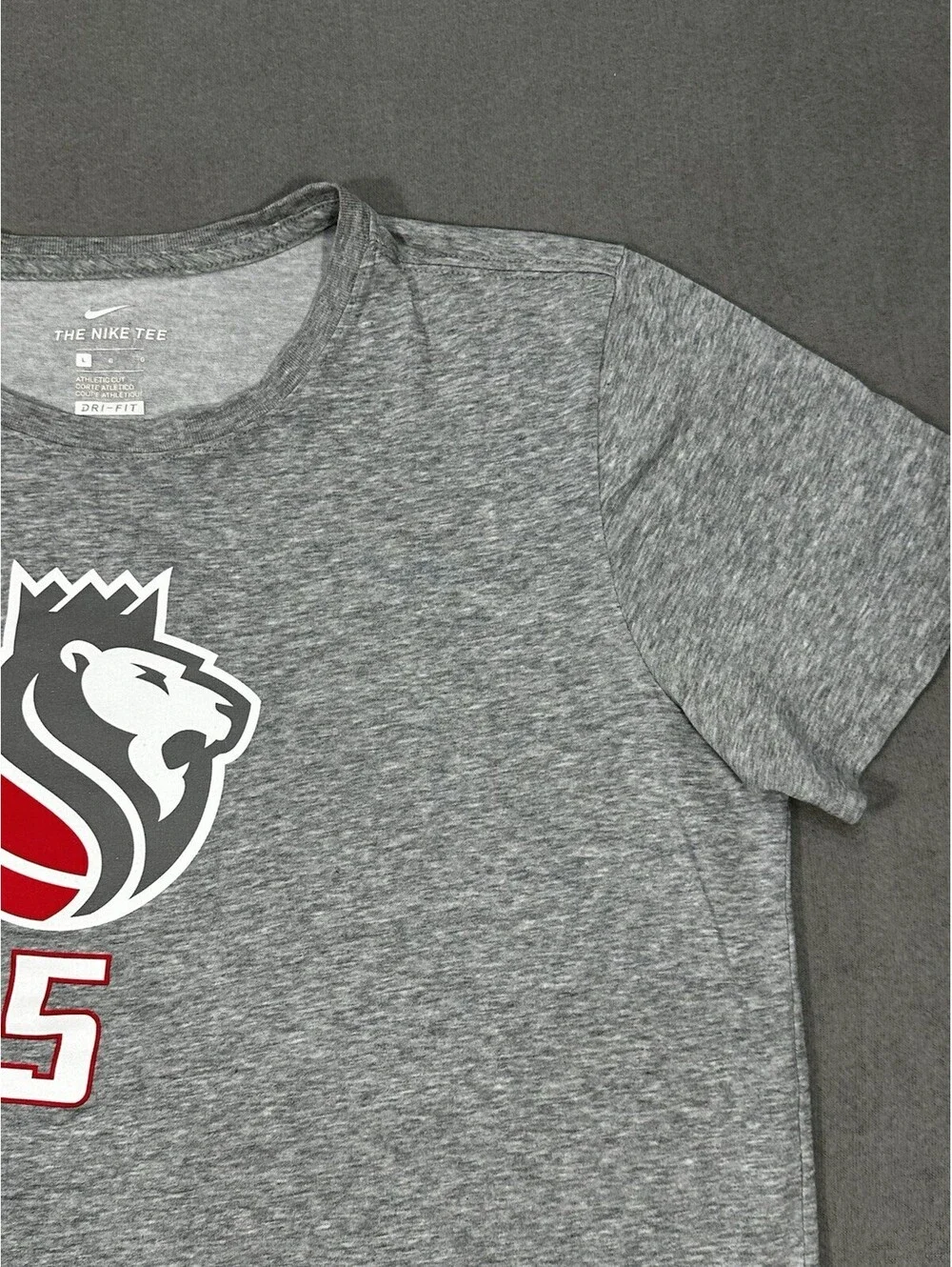 Sacramento Kings Fox #5 Nike Dri-Fit NBA Tee Shirt Mens XXL Gray Short Sleeve